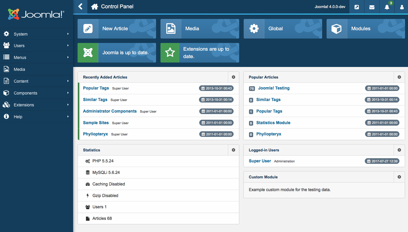 ¿Cómo crear un artículo en Joomla?