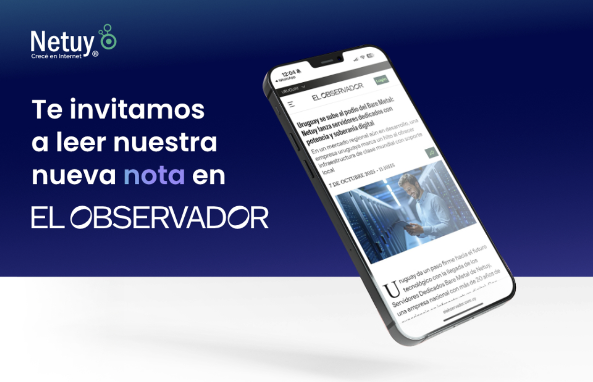 Uruguay se sube al podio del Bare Metal: Netuy lanza servidores dedicados con potencia y soberanía digital